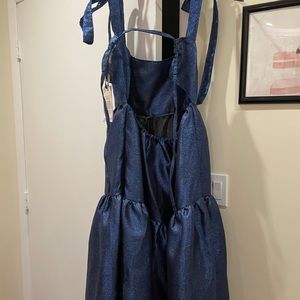 Brand New w/ Tags Mia Layzell Women’s Willow Dress in Sparkle Midnight Print, L